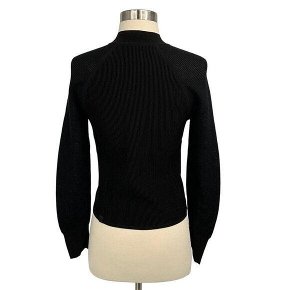 Lululemon Lightweight Ribbed Knit Jacket Black Size S Full Zip Long Sleeve - Picture 4 of 9